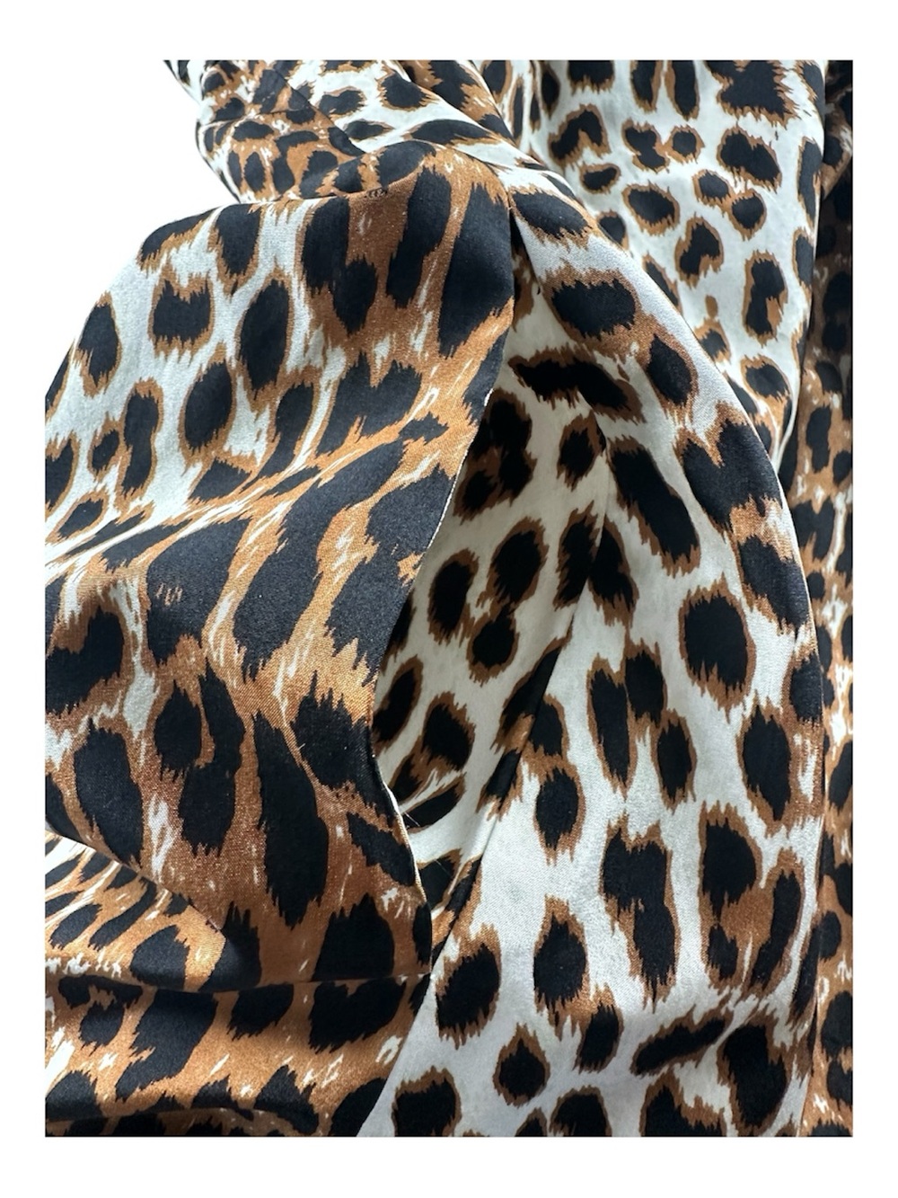 Christopher Fischer 100% Silk Leopard Bubble Hem Mini Dress 6 Y2K Indie Sleaze - Picture 7 of 12